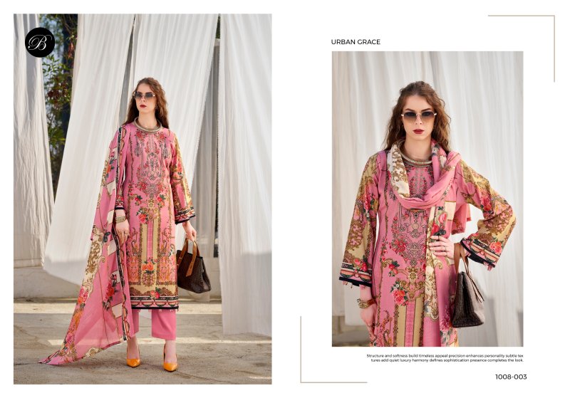 Naira Vol 157 By Belliza Cotton Printed Embroidery Dress Materials 